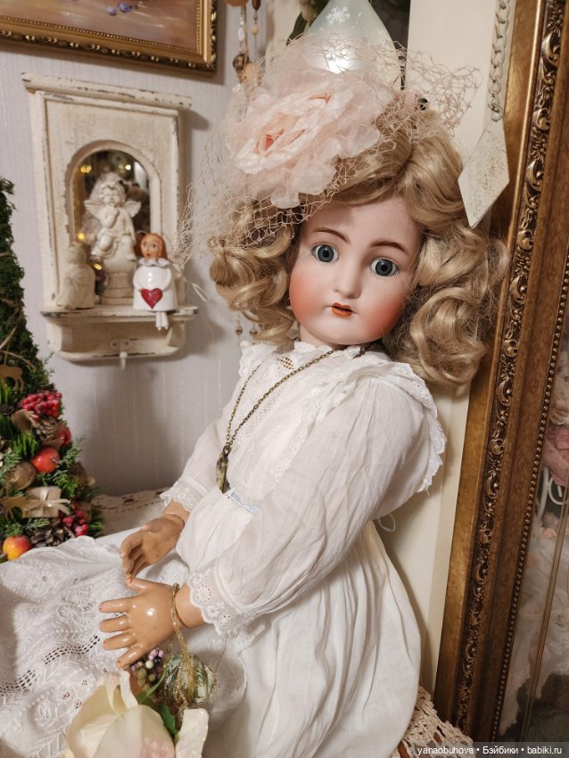 Антикварная кукла Каммер Рейнхард, 70 см