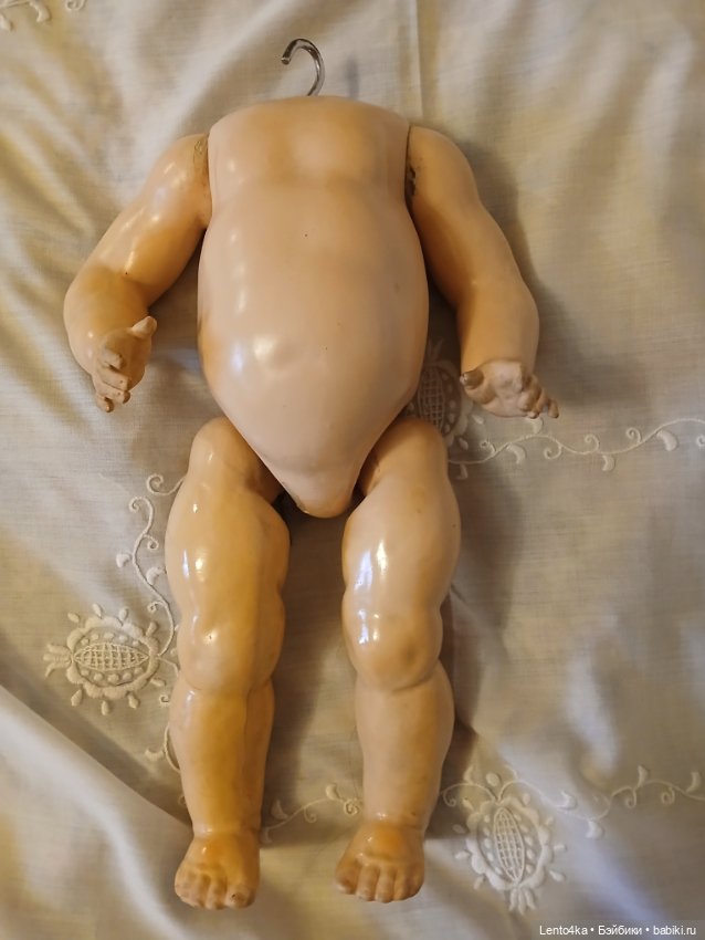 Антикварное тело для куклы бэбика