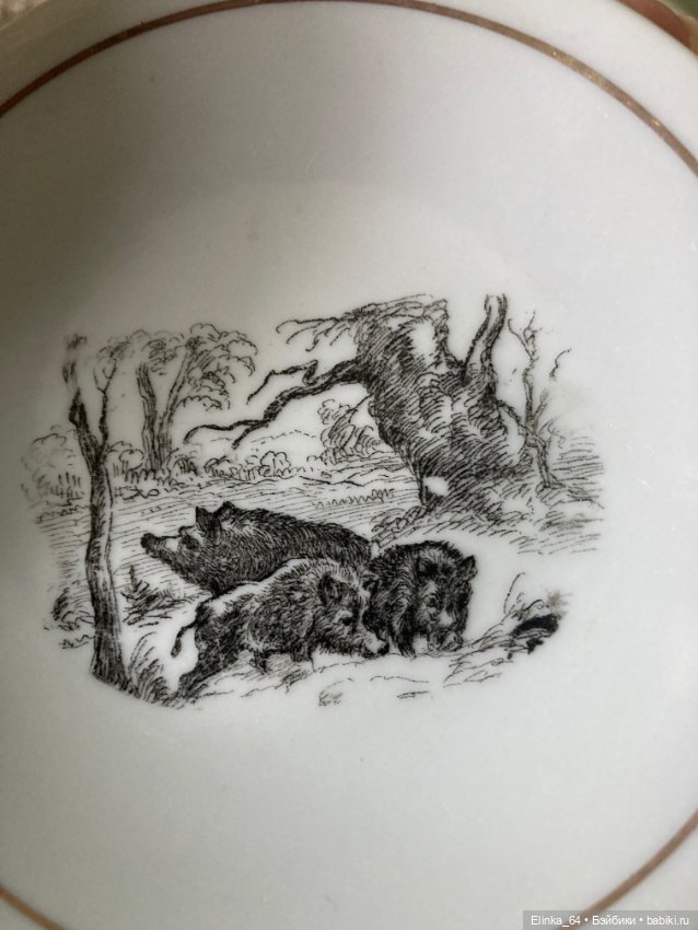 Пара мини тарелочек, винтаж ГДР (фото 8)