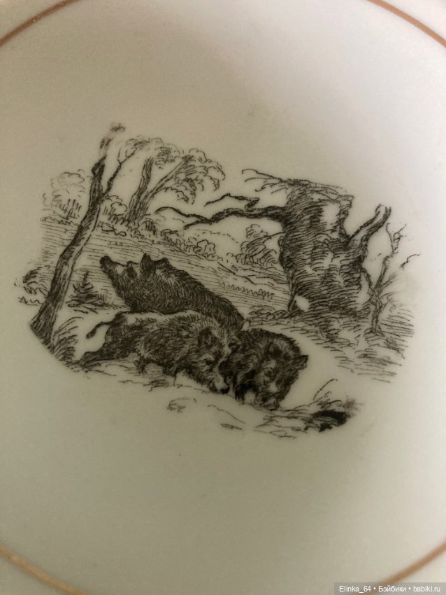 Пара мини тарелочек, винтаж ГДР (фото 3)