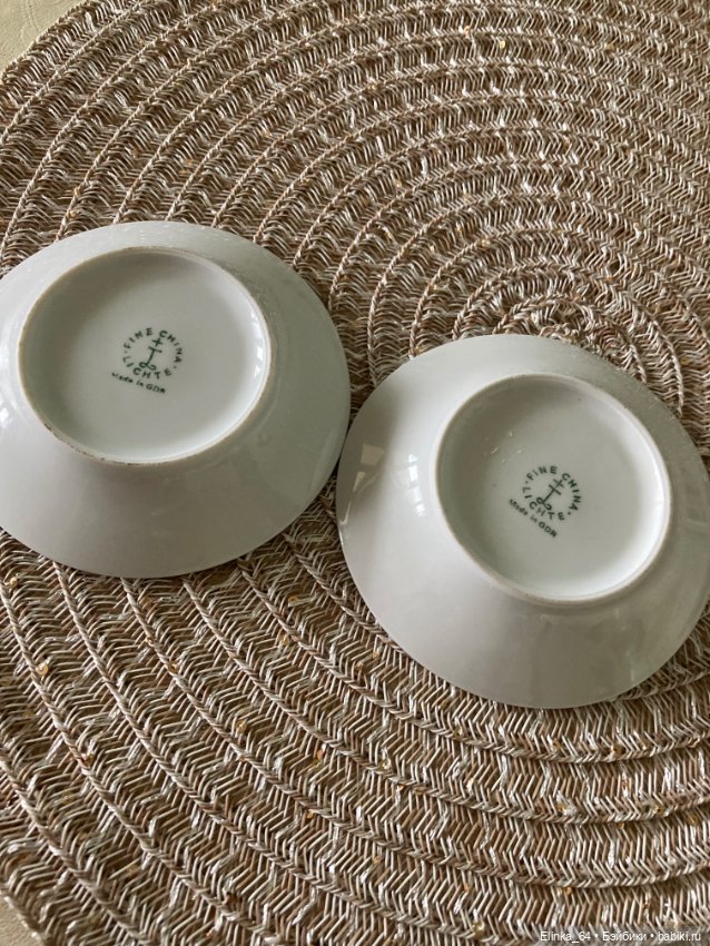 Пара мини тарелочек, винтаж ГДР (фото 5)