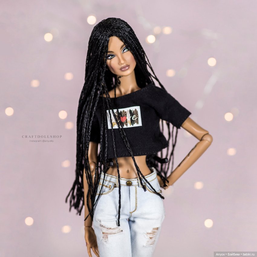 Парички на FR и Межевика (30см) имитация мелких-мелких косичек (фото 9)