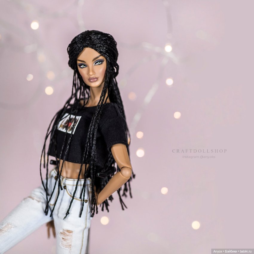 Парички на FR и Межевика (30см) имитация мелких-мелких косичек