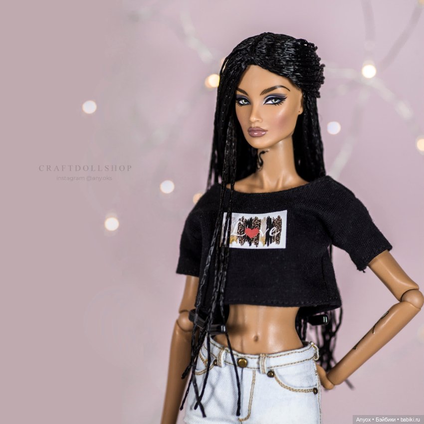 Парички на FR и Межевика (30см) имитация мелких-мелких косичек