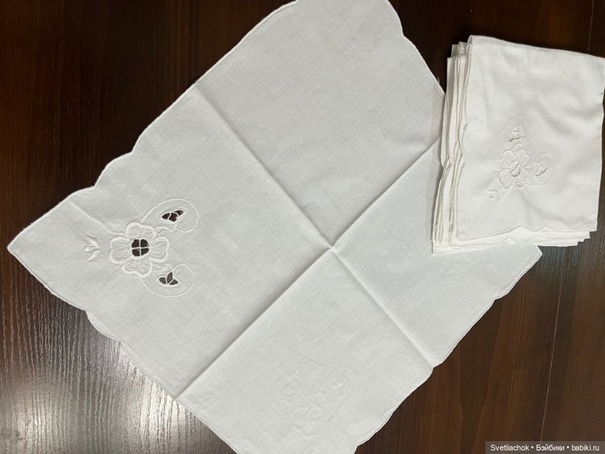 Комплекты винтажных салфеток для шитья винтажным куклам (фото 5)