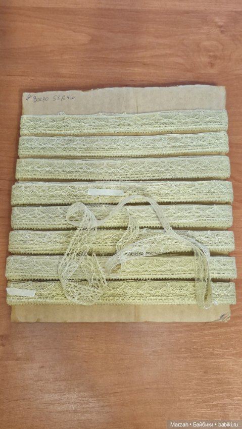 Антикварное кружево, для шитья нарядов антикварных и авторских кукол (фото 5)