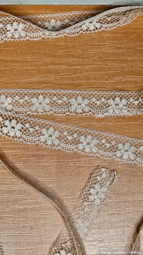 Антикварное кружево, для шитья нарядов антикварных и авторских кукол (фото 7)