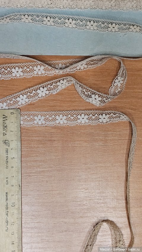 Антикварное кружево, для шитья нарядов антикварных и авторских кукол (фото 10)