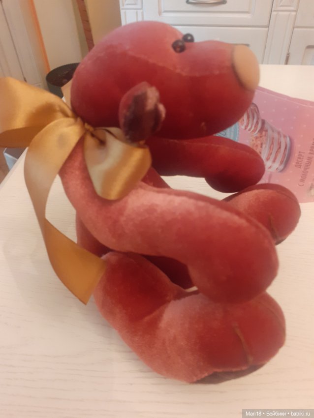 Мишка атласный — Авторские игрушки (фото 3)