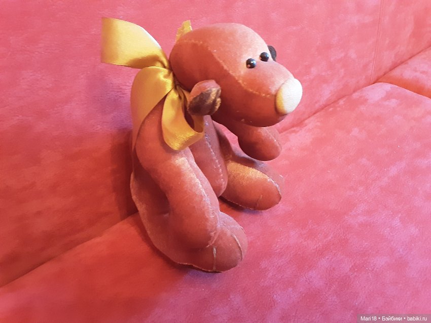 Мишка атласный — Авторские игрушки (фото 6)