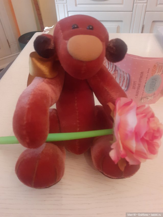 Мишка атласный — Авторские игрушки (фото 4)