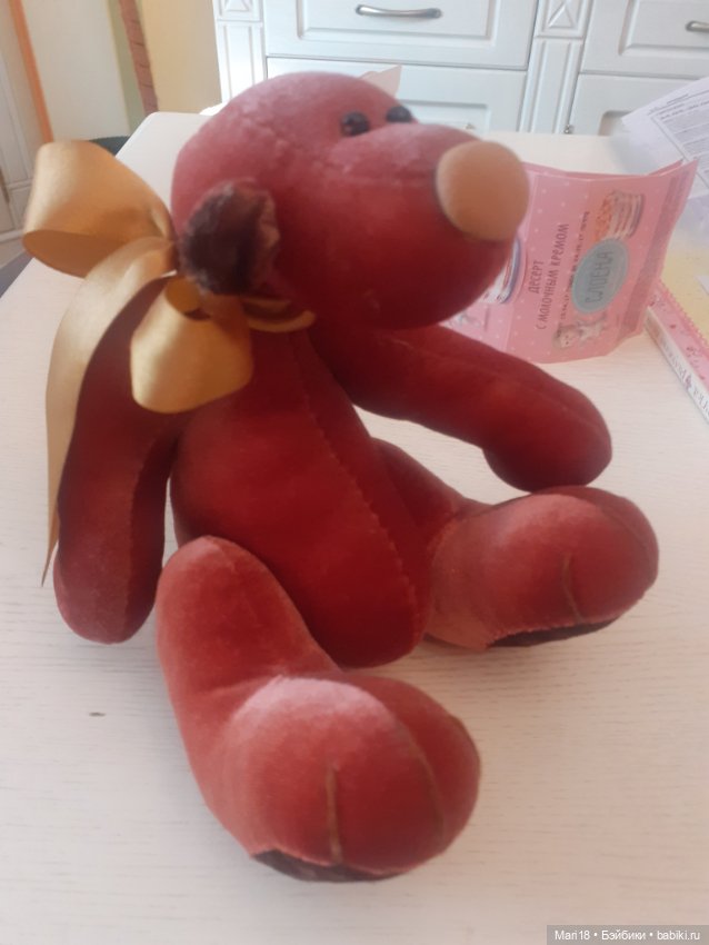 Мишка атласный — Авторские игрушки (фото 2)