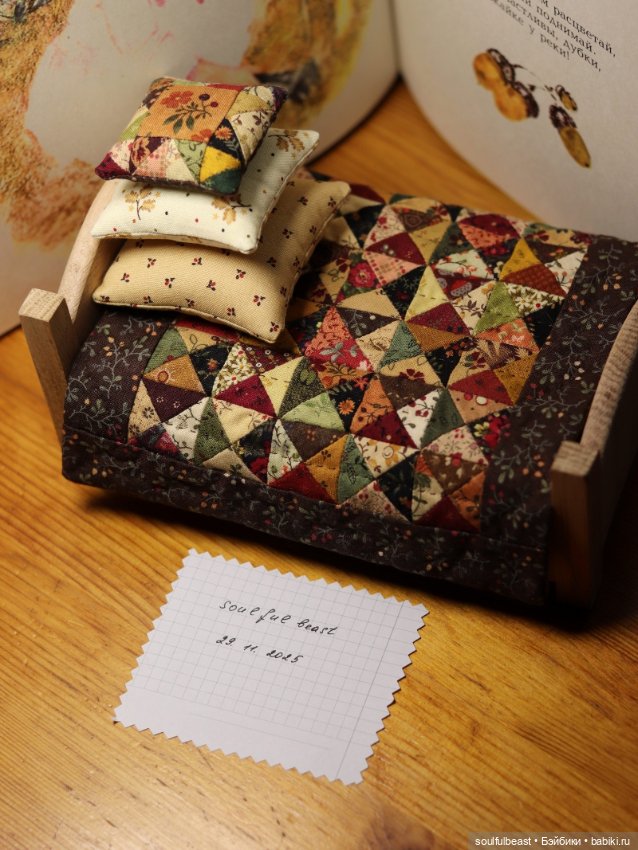 Кроватка с лоскутным комплектом - Теплая осень 🧡🍂 (фото 6)