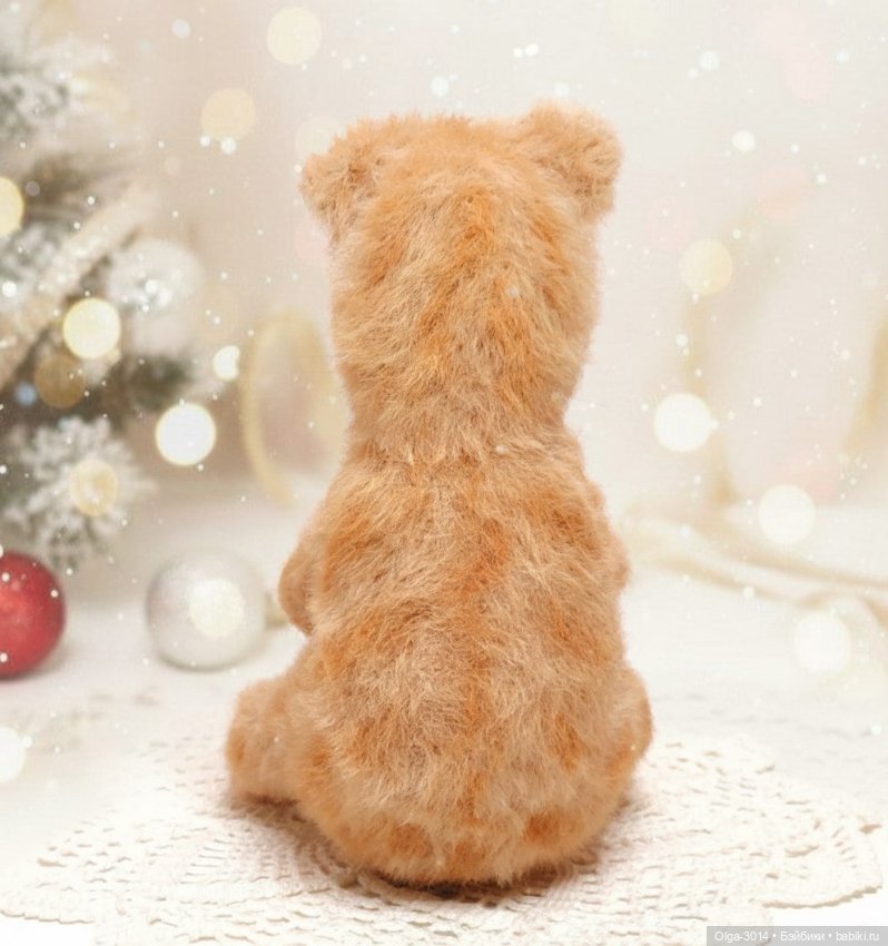 Грустный кот, вязаная игрушка ручной работы (фото 4)