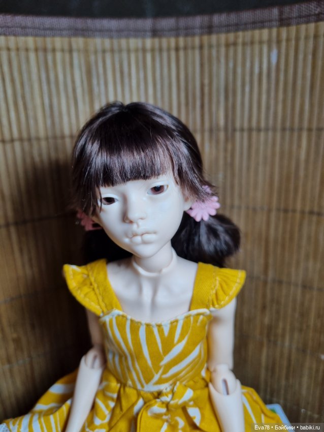 Парик для куколки бжд Иден с ОГ 13,5 см (фото 3)