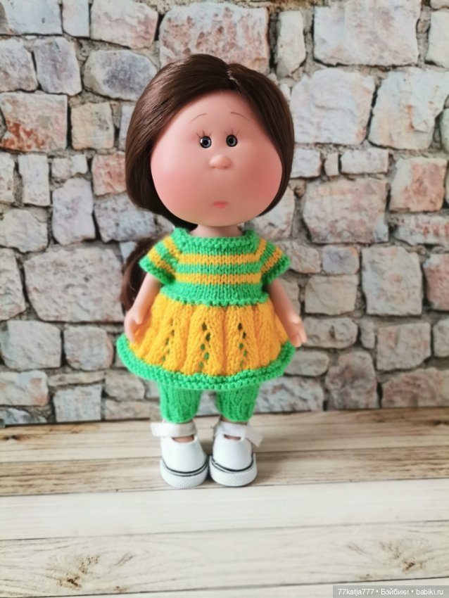 Много вязаной одежды для Мии 23см (фото 7)