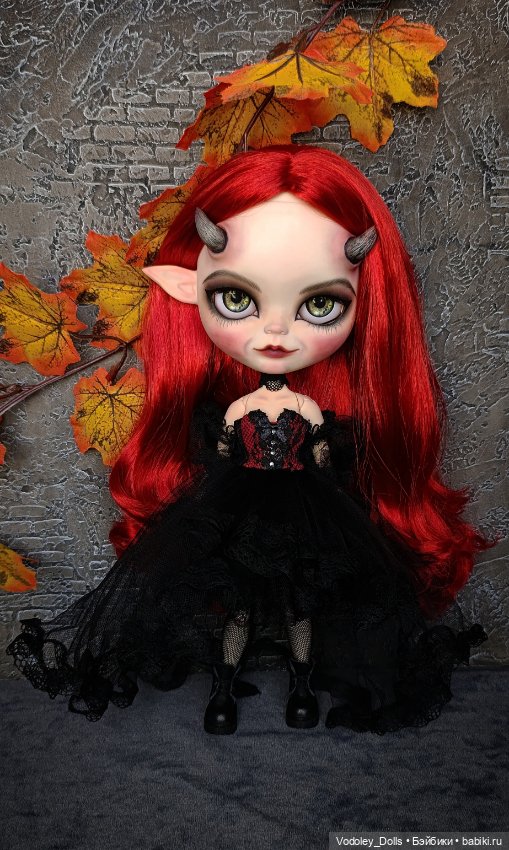 Блайз демонесса — ООАК (кастом куклы) (фото 4)
