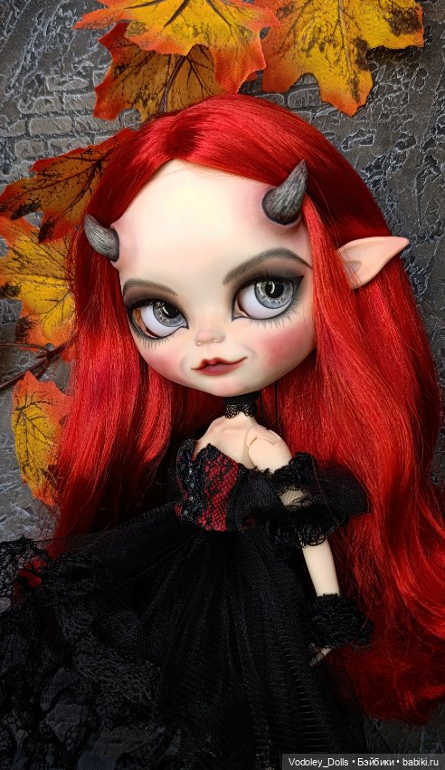 Блайз демонесса — ООАК (кастом куклы) (фото 5)