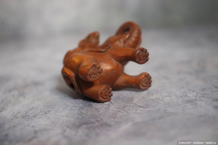 Нэцкэ "Слон и мышка" — Статуэтки (фото 5)