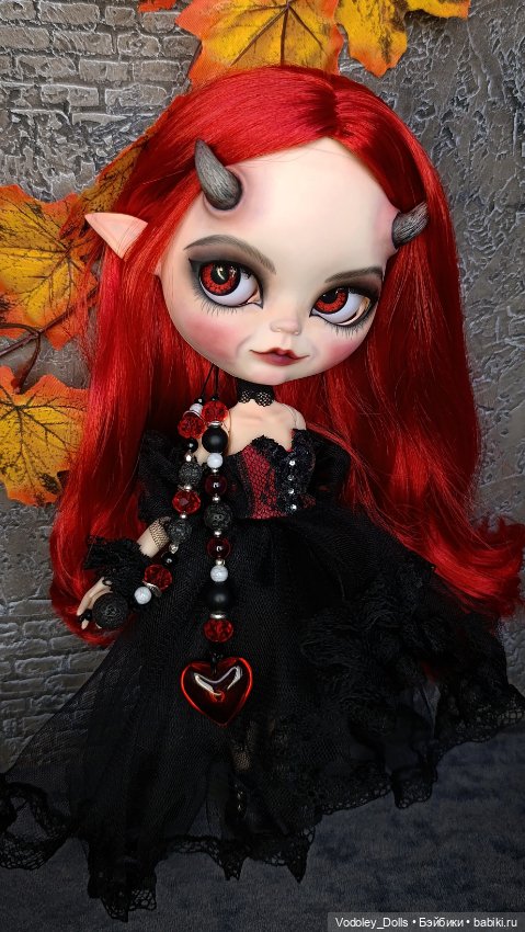Блайз демонесса — ООАК (кастом куклы) (фото 2)