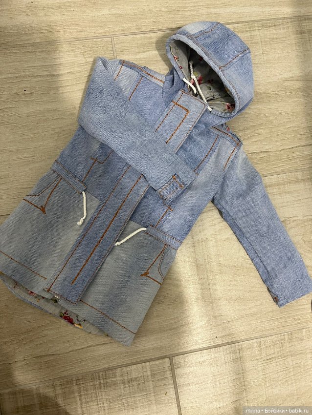 Продам парку из итальянской джинсы на подкладке (фото 5)