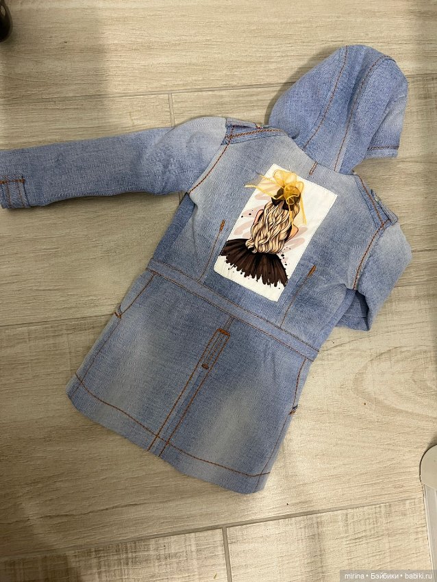 Продам парку из итальянской джинсы на подкладке (фото 3)