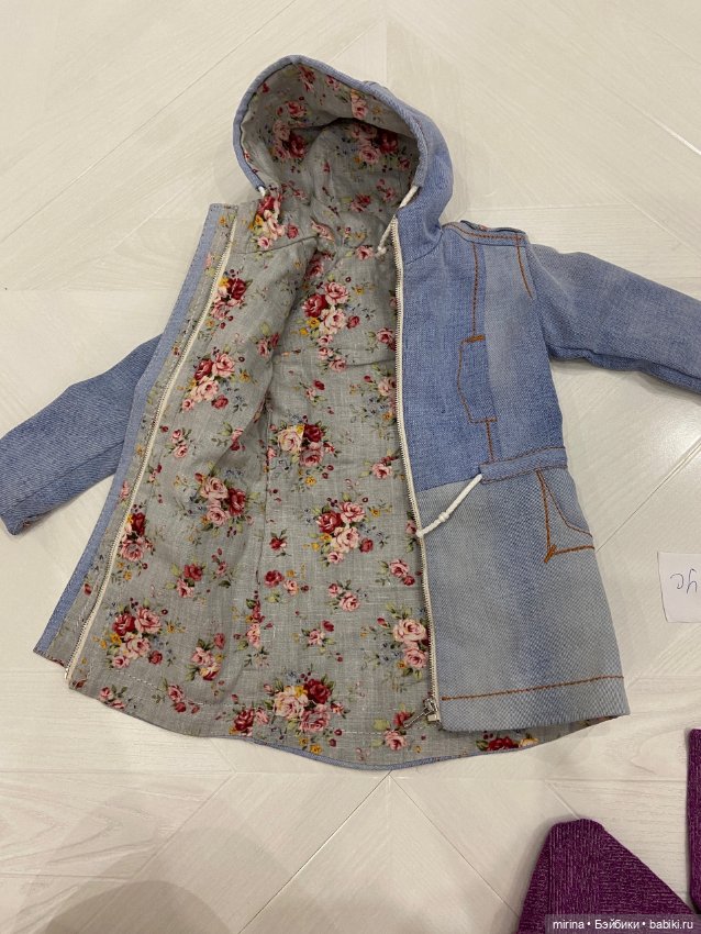 Продам парку из итальянской джинсы на подкладке (фото 2)