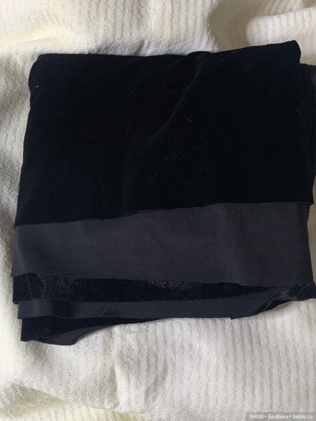 Черный бархат синтетика — Ткани