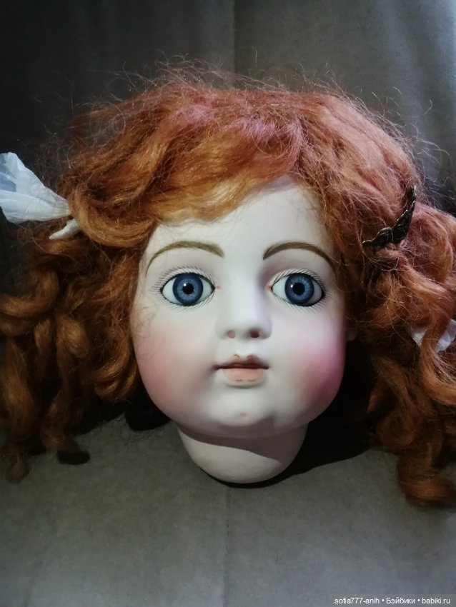 Антикварная ранняя огромная французская кукла фабрики Gaultier Block лицо Bru