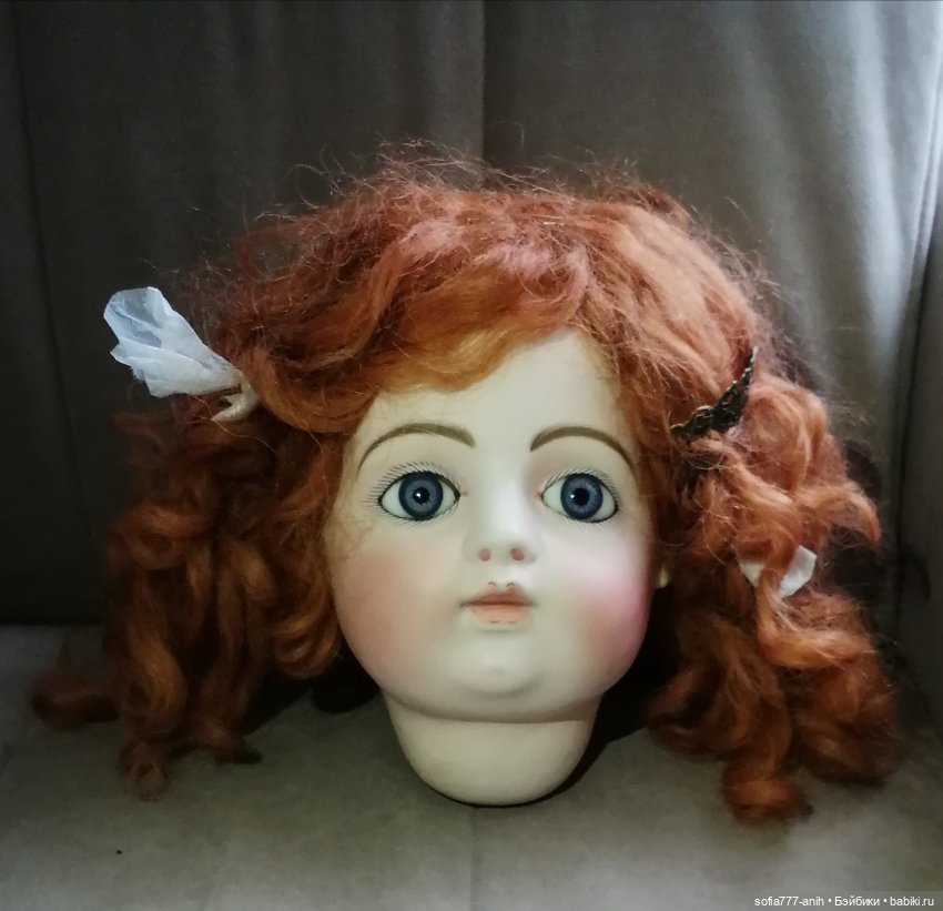 Антикварная ранняя огромная французская кукла фабрики Gaultier Block лицо Bru