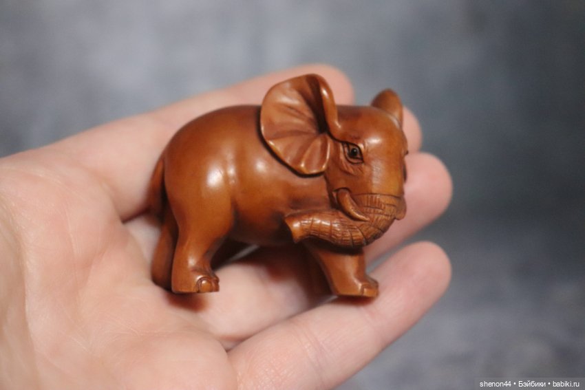 Нэцкэ "Слон". Винтаж, более 50 лет (фото 6)