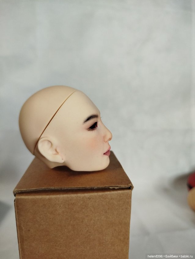 Голова красивого корейца с мейком, МСД, материал ПУ литье