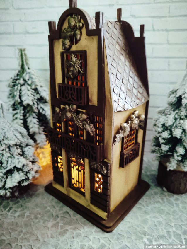 Новогодние интерьерные домики (фото 7)