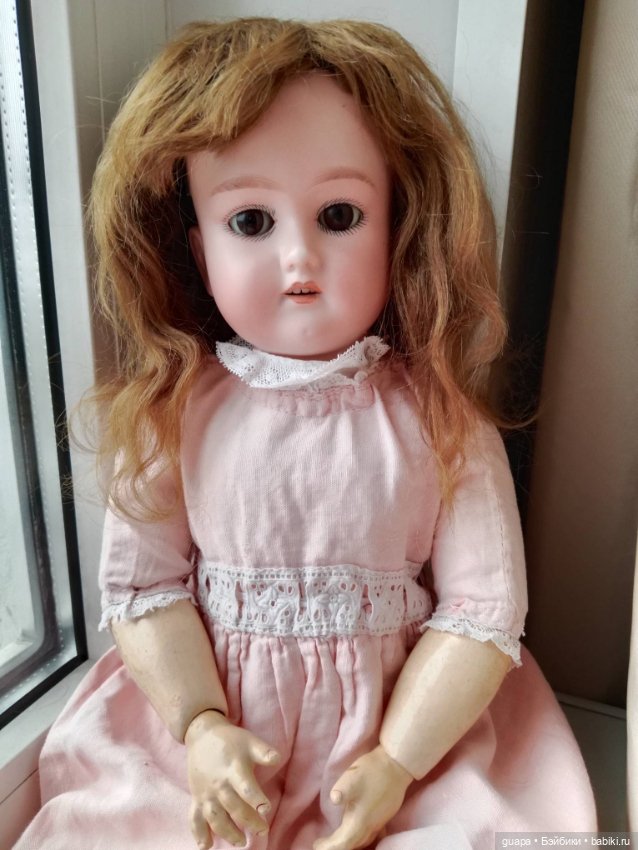 Антикварный парик для куклы