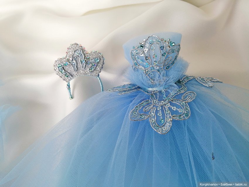 Пышное новогоднее платье — Одежда для кукол (фото 5)