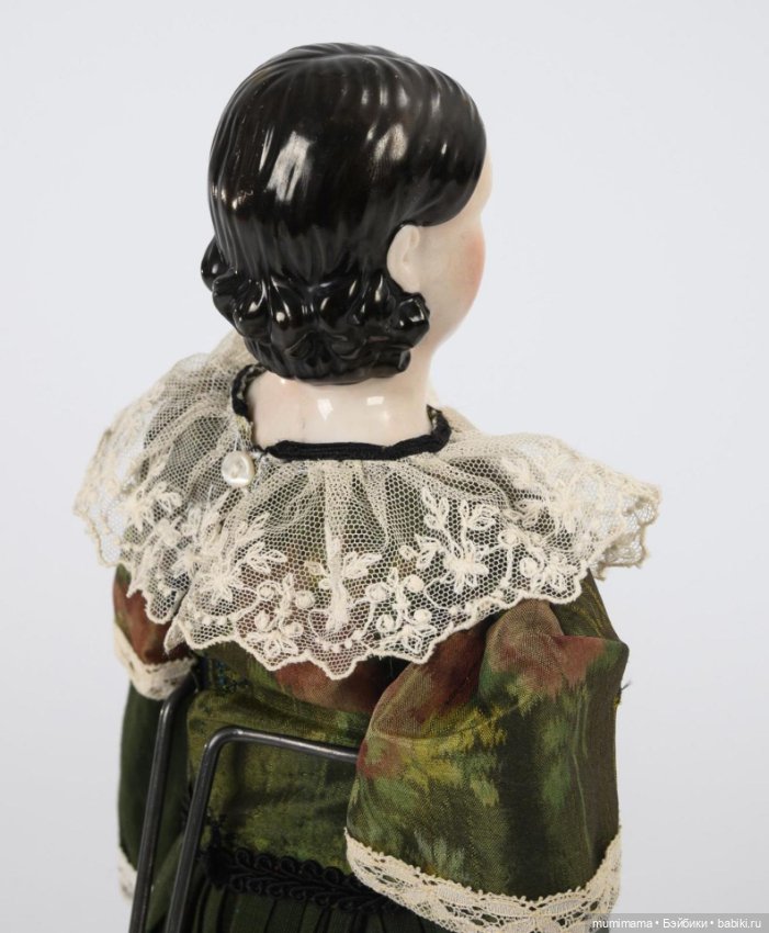 Антикварная кукла China Head Стиль Biedermeier рост 42 см