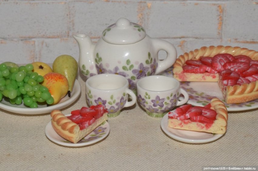 Чайный сервиз"Цеточная полянка" (фото 4)