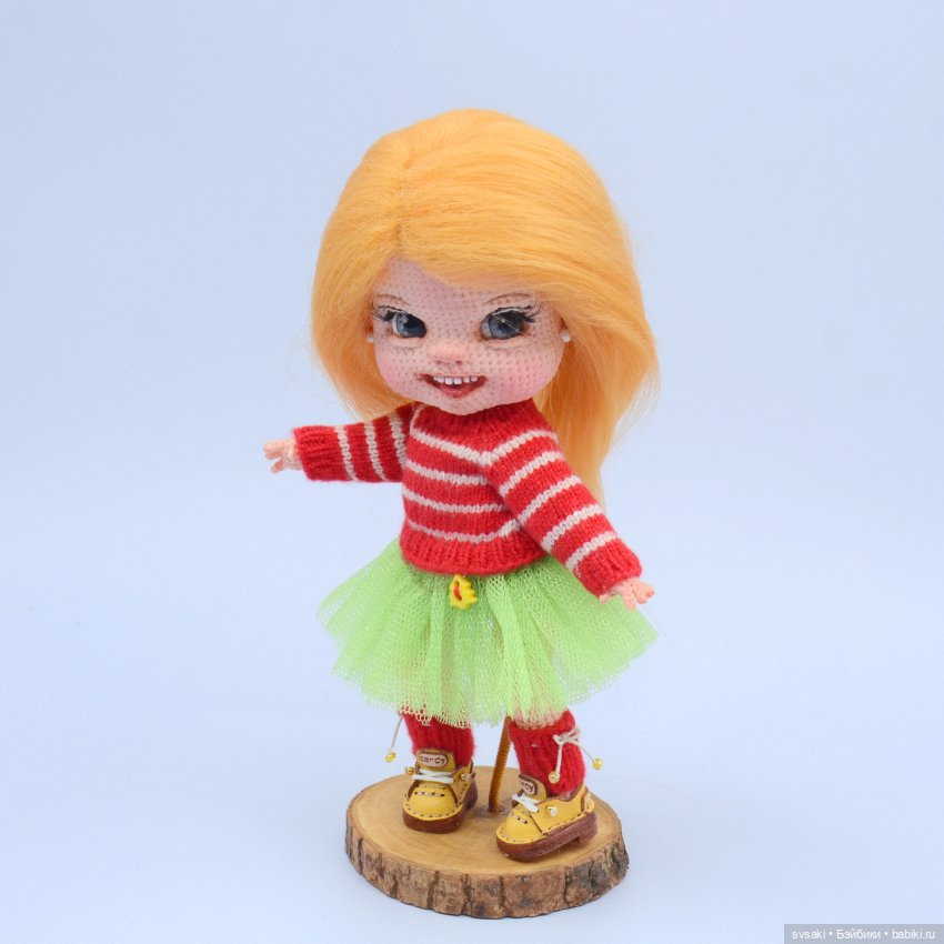 Коллекционная интерьерная кукла "Рождественская Елочка" (фото 5)