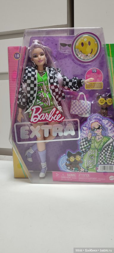 Барби Barbie Extra с лавандовыми волосами