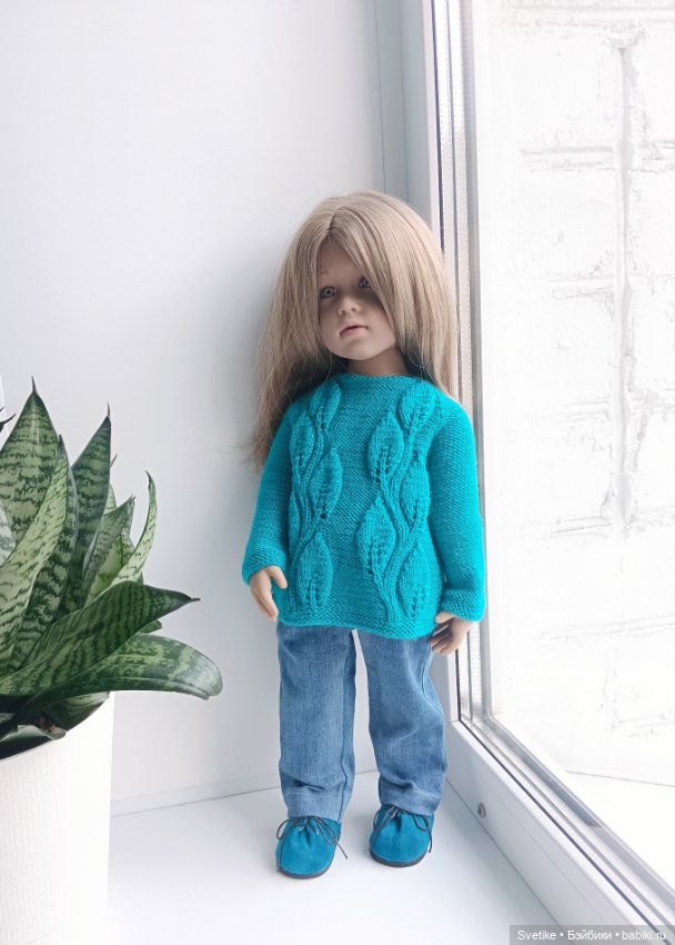 Комплект одежды с обувью "Изумрудно- лазурный"