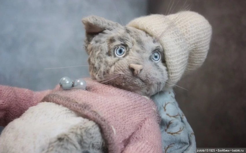 Котик авторский ручная работа