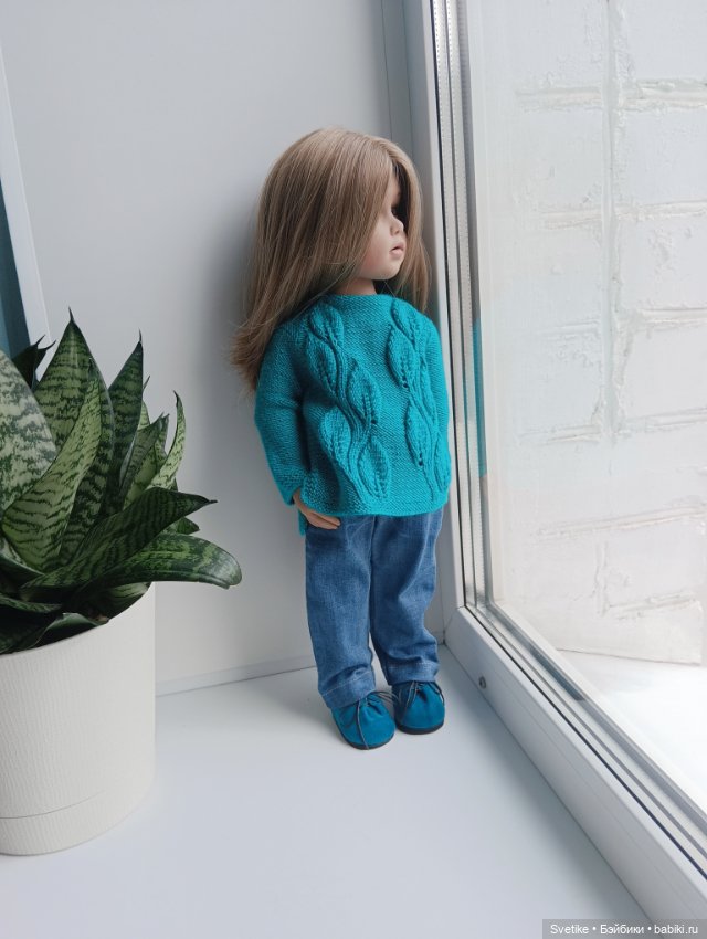 Комплект одежды с обувью "Изумрудно- лазурный" (фото 4)