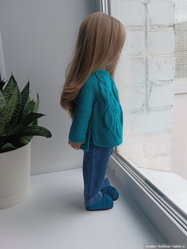 Комплект одежды с обувью "Изумрудно- лазурный" (фото 6)