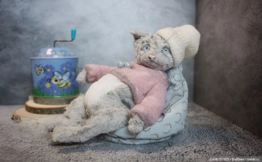 Котик авторский ручная работа (фото 4)