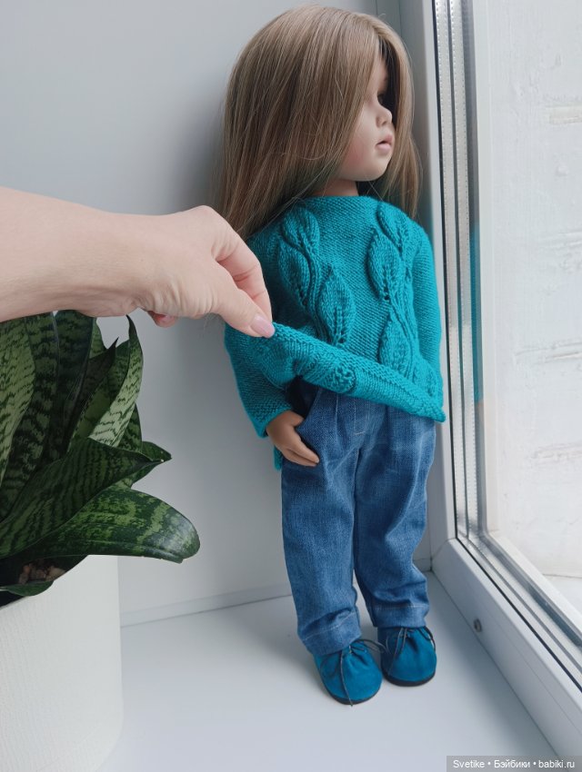 Комплект одежды с обувью "Изумрудно- лазурный" (фото 5)