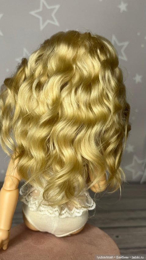 Парик натуральный 8/9 для Паола Рейна и аналогичных кукол , ростом 33см (фото 5)