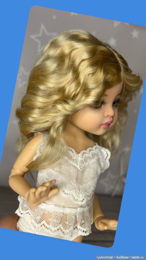 Парик натуральный 8/9 для Паола Рейна и аналогичных кукол , ростом 33см