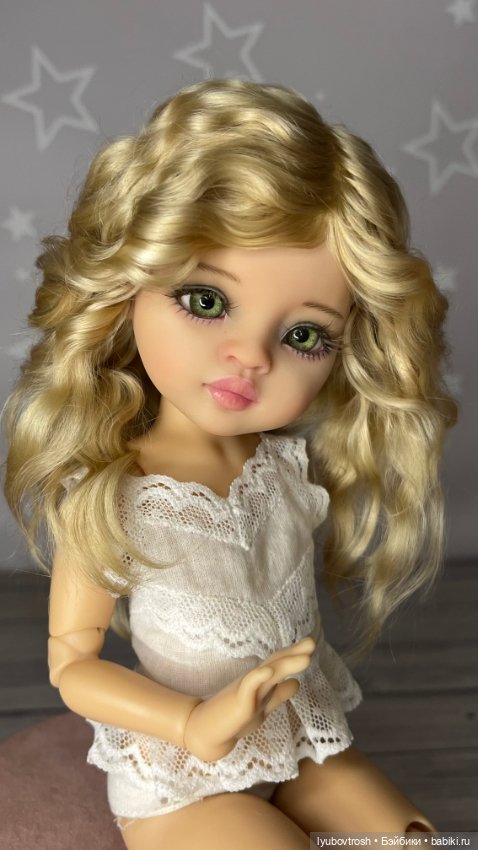 Парик натуральный 8/9 для Паола Рейна и аналогичных кукол , ростом 33см (фото 10)