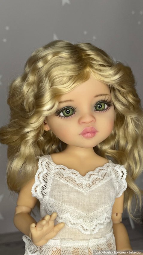 Парик натуральный 8/9 для Паола Рейна и аналогичных кукол , ростом 33см (фото 2)