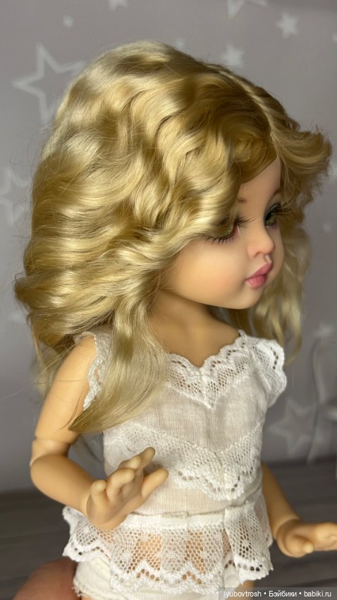 Парик натуральный 8/9 для Паола Рейна и аналогичных кукол , ростом 33см (фото 4)